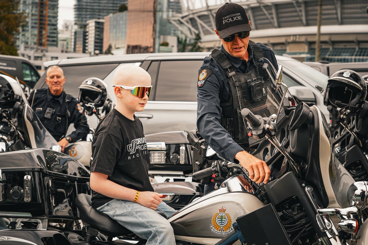 VancouverPD's tweet photo. The #VPD is proud to partner with the Driven Project and the BC Lions today as we escort a convoy of supercars through the city, carrying some very special passengers.

The Driven Project is a non-profit organization that gives critically ill children the chance to experience the thrill of riding in a supercar. For a day, they can leave their reality behind, enjoy an unforgettable adventure, and simply be kids.

We’re honoured to help make this special day happen for some very important VIPs!

@drivenproject @BCLions
