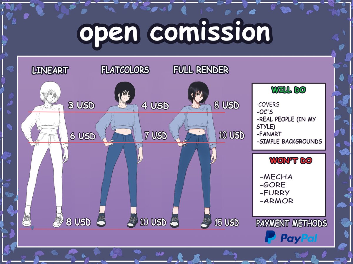 DeerK08's tweet photo. ✋✨OPEN COMISSIONS✨🤚

Check it out, and if you're interested, send a DM. 👐
#commisionsopen #CommissionsArt https://t.co/N511xmb7A8