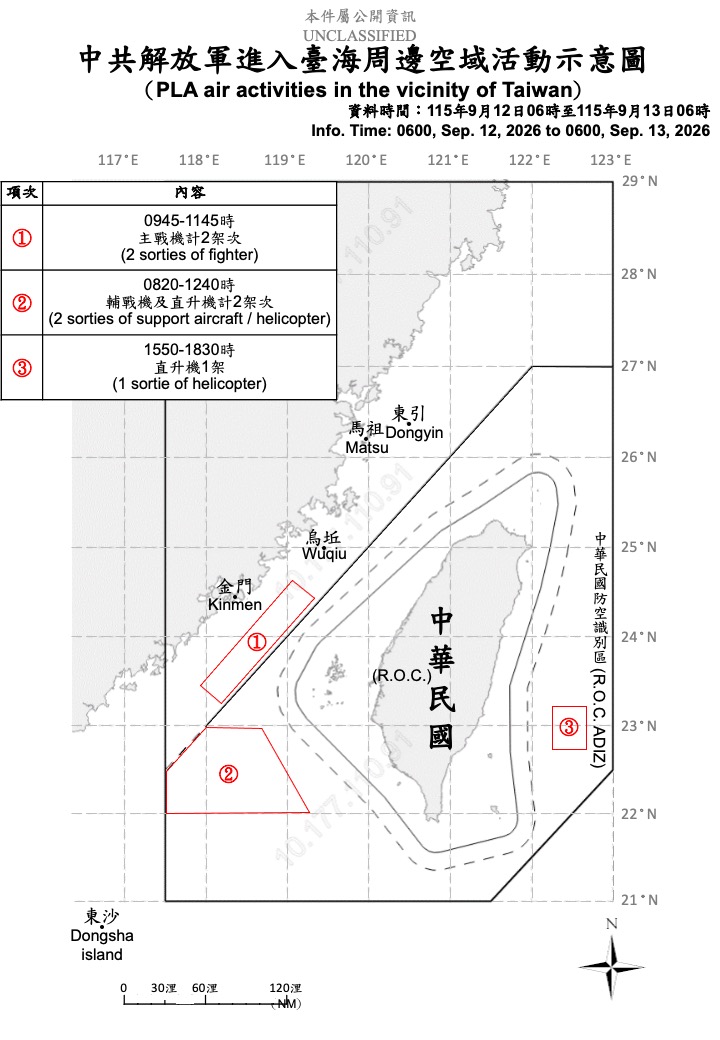 MoNDefense's tweet photo. 5 sorties of PLA aircraft, 5 PLAN vessels and 2 official ships operating around Taiwan detected up until 6 a.m. (UTC+8) today. 3 out of 5 sorties entered Taiwan’s southwestern and eastern part ADIZ. #ROCArmedForces have monitored the situation and responded. https://t.co/bn9B3EFYEW