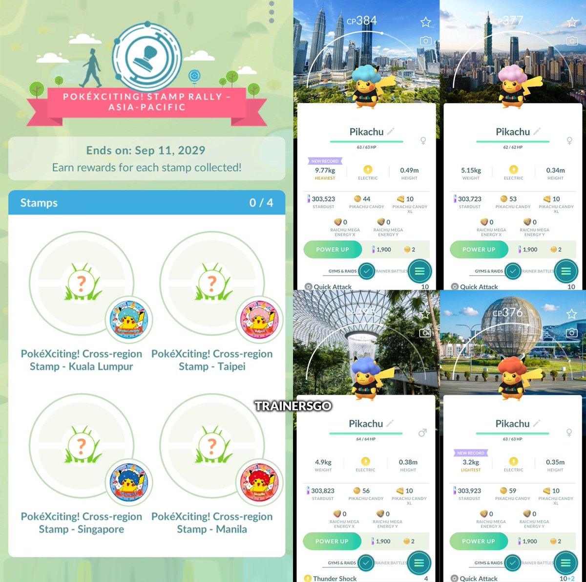 xxdbeck's tweet photo. (CORREÇÃO DE COORDENADAS)
Aqui estão as outras coordenadas para os pikachus  PokéXciting com os outros 3 fundos locais:

🔸️Taipei:
 25.037464,121.566984
🔸️Singapura:
1.355762,103.987076
🔸️Metro Manila:
14.5353013, 120.9823566

#pokemonGo https://t.co/9BxxCT523B