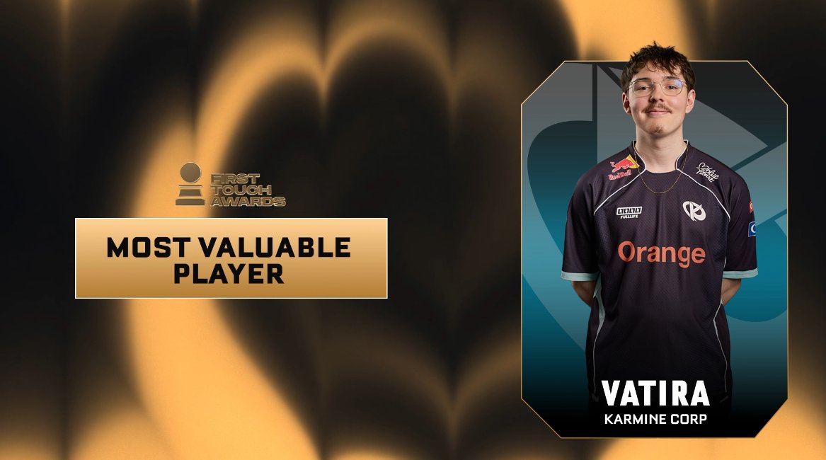 RLEsports's tweet photo. YOUR 2026 RLCS MVP: @Vatira5 🏅

@FirstTouchRL https://t.co/JJMkfHXVCU