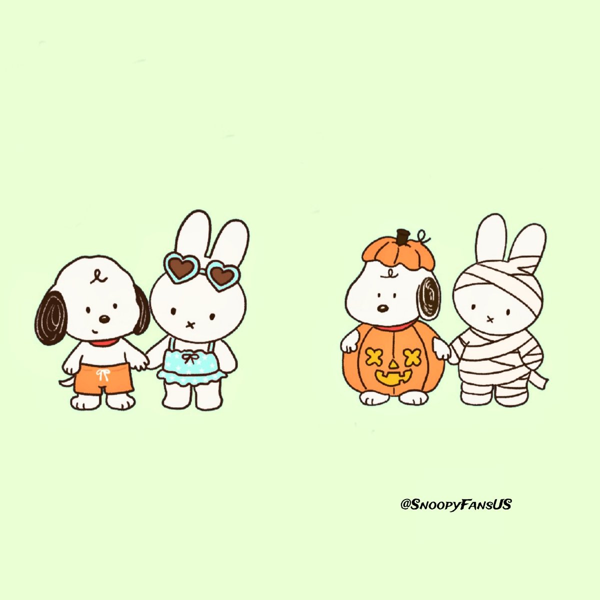 SnoopyFansUS's tweet photo. August:                           September: https://t.co/ip0u8LJWP8
