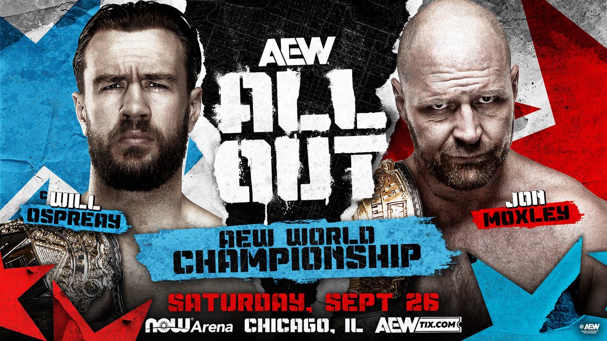 WrestleTix's tweet photo. AEW All Out
Sat • Sep 26, 2026 • 6:00 PM
NOW Arena, Hoffman Estates, IL

Available Tickets: 8
Current Setup: 9,148
Tickets Distributed: 9,140

📅 Days until show: 14
📢 Will Ospreay (c) vs Jon Moxley
📈 +54 since the last update (1 day ago)
🔢 Total # of seats on map: 9,542
⏮ 12/27/2025 - Worlds End: 8,968
💰 Resale: 345
💵 Cheapest Ticket (Standard Admission): $341.60 (floor seat)
🗒️ At least one row in the hard cam section opened up yesterday