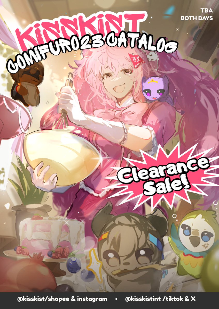 KissKistINT's tweet photo. (1/2) [RESHARES ARE APPRECIATED]🩷 KissKist's Clearance Sale #Comifuro23 !🎀

📌  ONLY OTS, NO PO
🗓️ Both days 🔍  Circle KissKist (TBA) 
🍥  MCYT, CoD, RE, DMC, MGS Genshin, JJK, GnB, LnD

Come visit the KissKist booth for a freebie made by Kist and the community! https://t.co/S9eRiwR3qe