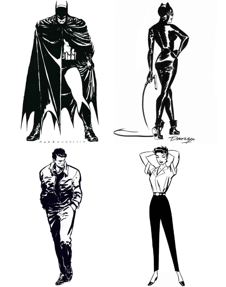 TheBatHome's tweet photo. These Batman &amp; Catwoman character designs are just perfect. https://t.co/ENh7SAu0iD