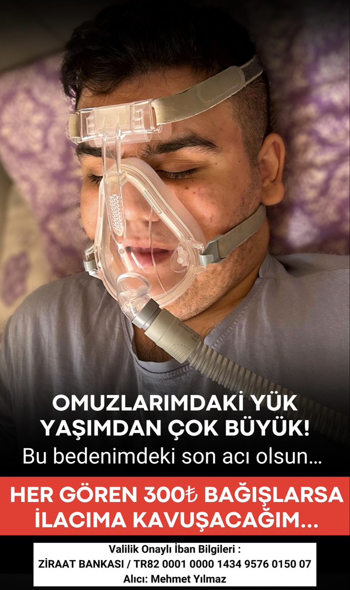 Eray_8080's tweet photo. Omuzlarımdaki yük yaşımdan büyük. Son acım olsun... İlacım için desteğe ve sesimi duyurmaya çok ihtiyacım var. Lütfen bir RT'yi esirgemeyin. 🙏🏻
Valilik Onaylı IBAN:
TR82 0001 0000 1434 9576 0150 07
Alıcı: Mehmet Yılmaz (Ziraat Bankası)

#MehmetYılmaz #ValilikOnaylı #Bağış #Yardım https://t.co/7WMIRz7v9q