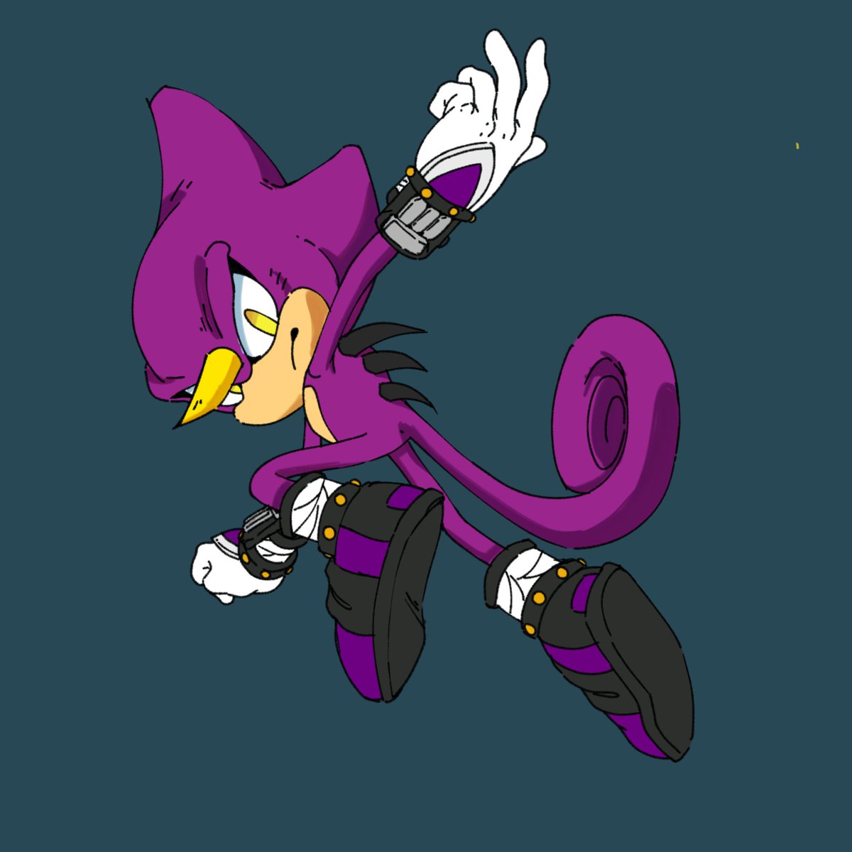 TrisXArt's tweet photo. Hi Sam, I couldn't finish the Espio art today as something came up. But here's my progress so far. https://t.co/sqwtFJOvUt