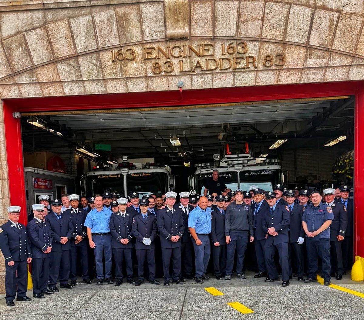NYCFireWire's tweet photo. FF Christopher Carollo L83 last tour before being promoted. Congrats Chris! https://t.co/wrBL4a65mK