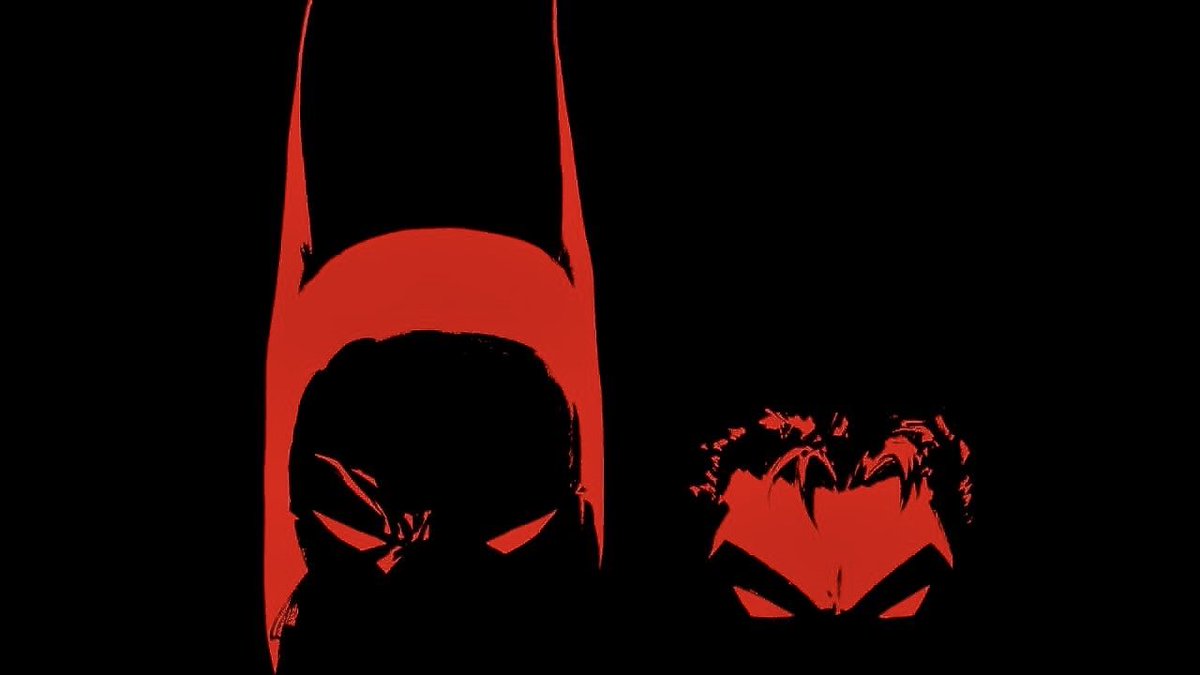 TheBatHome's tweet photo. Tim Sale’s art for Batman: Dark Victory. An incredible use of shadows and striking red. https://t.co/R2lrsUZEMv