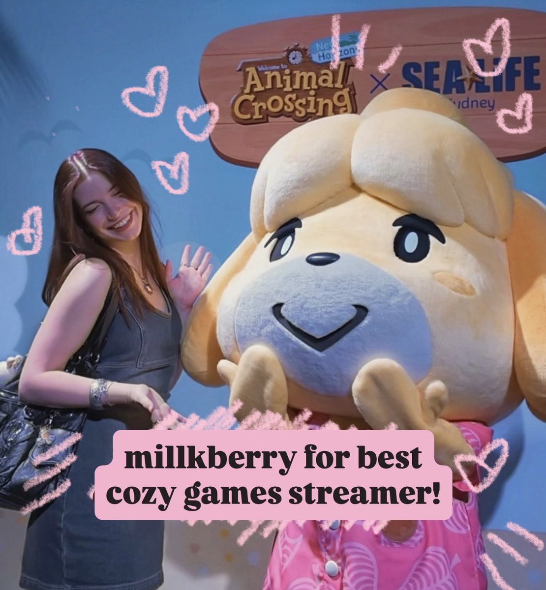 milllkberry's tweet photo. putting myself out there and asking you to consider nominating me as your best cozy game streamer 🩷

since discovering cozy gaming, i’ve never felt more at home! the cozy space means so much to me - and there’s nothing i’d love more than to represent it :,)

thank you sm! 🌷🤍🪲 https://t.co/ZsU1XcDiJi
