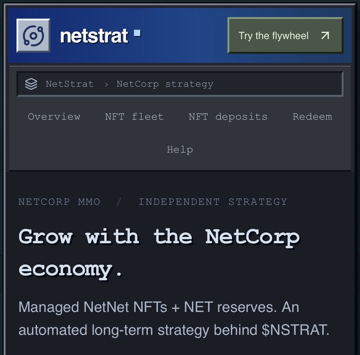 NetStratXYZ's tweet photo. NetStrat and $NSTRAT, coming soon! https://t.co/vH775bpIpk
