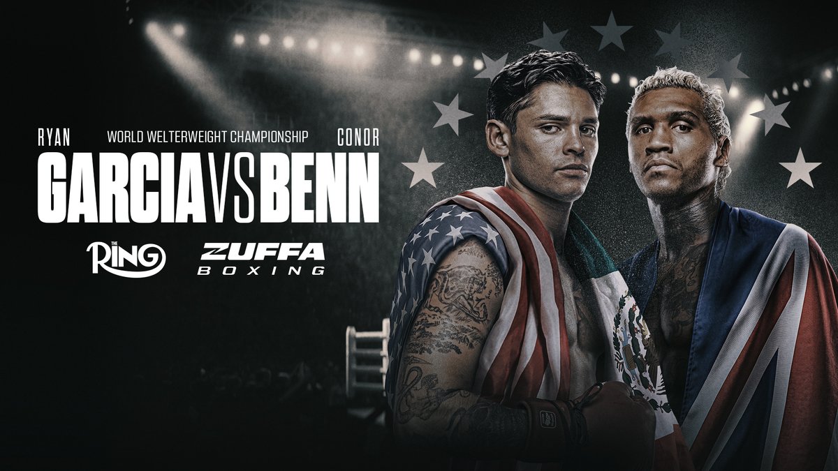 Zuffa_Boxing's tweet photo. THE MOMENT YOU’VE BEEN WAITING FOR 🗣️

🇺🇸 @RyanGarcia v @ConorNigel 🇬🇧

📺 @ParamountPlus | #GarciaBenn | 📍@TMobileArena https://t.co/xJCmCUFMeL