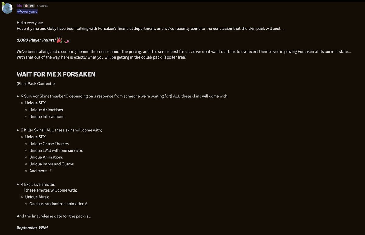 Forsaken_News tweet picture