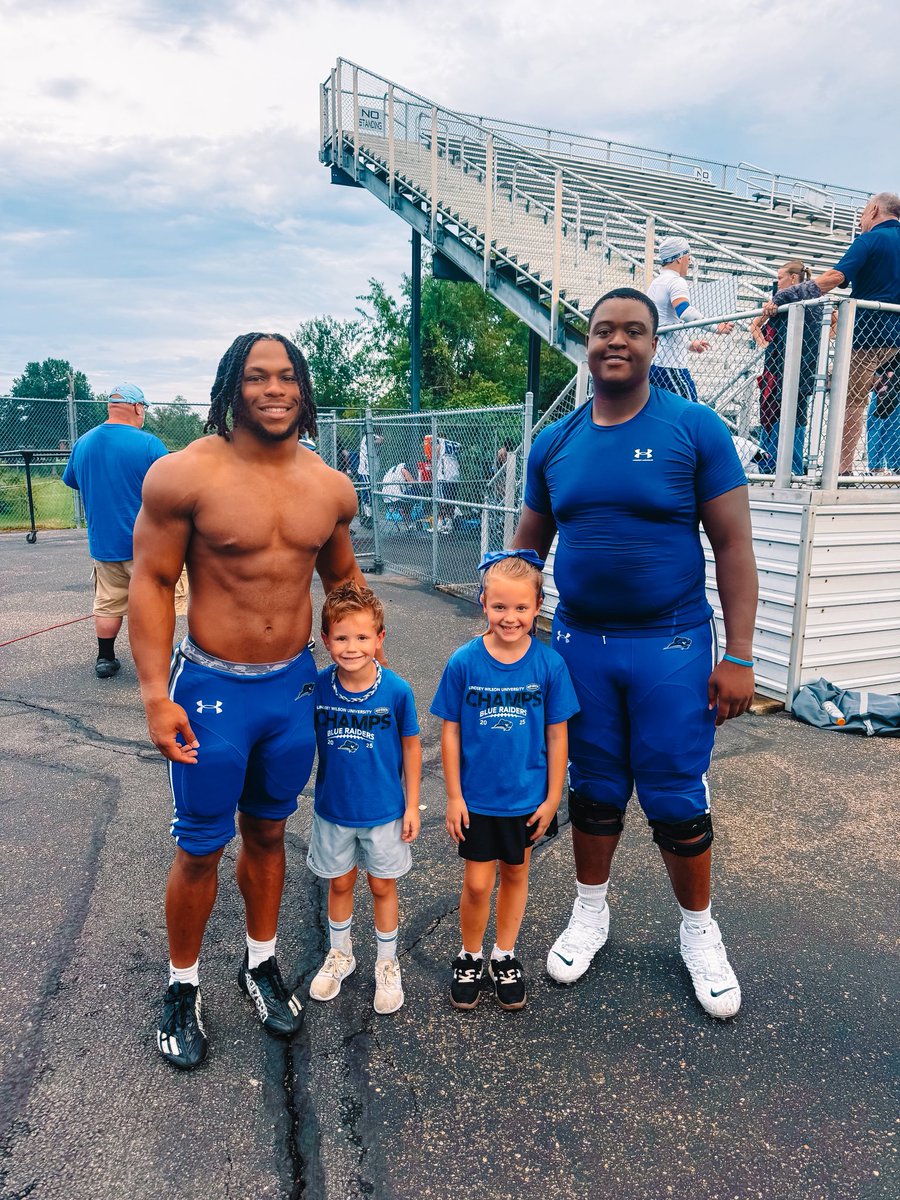 11mbright's tweet photo. Blue Raiders coming home with a 61-12 win! 💙 https://t.co/y3wbNnSvHA