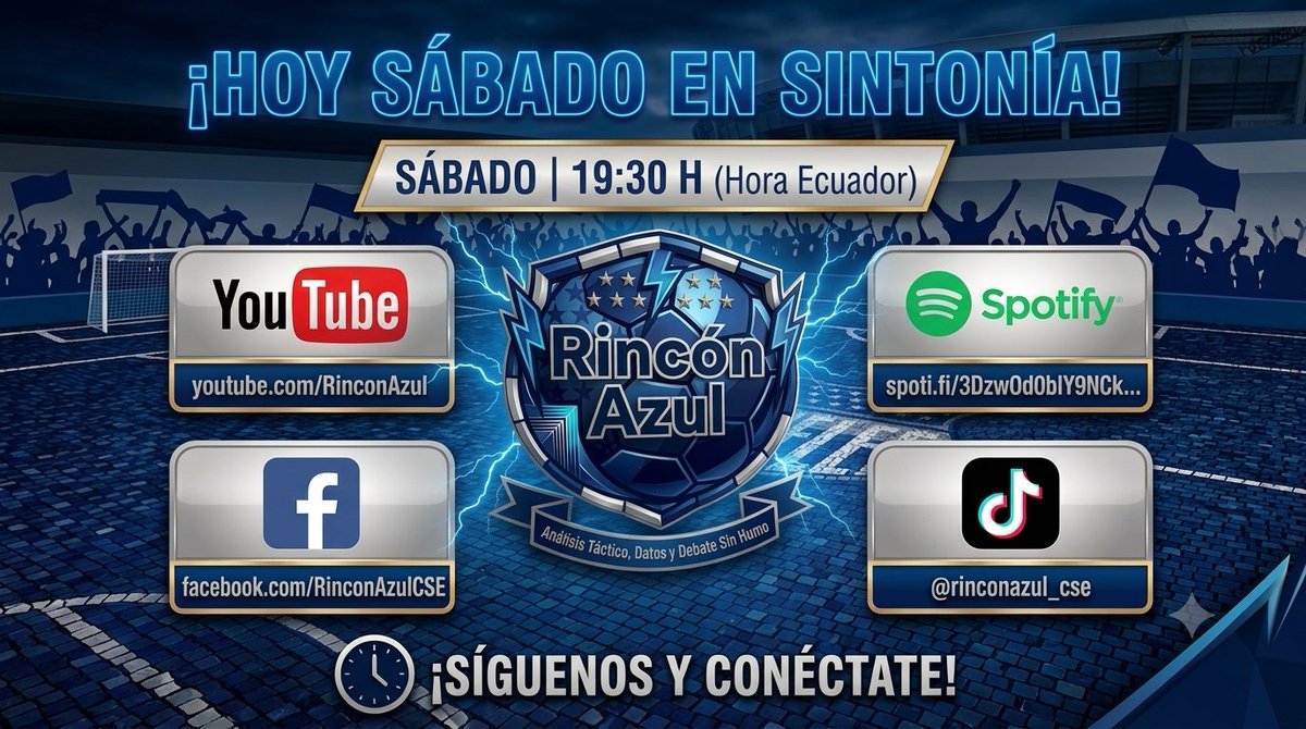 japico83's tweet photo. En breve, empezamos por Youtube el programa Rincón Azul. Pilas hincha Emelecista, unete! https://t.co/r4xlkZFaxU