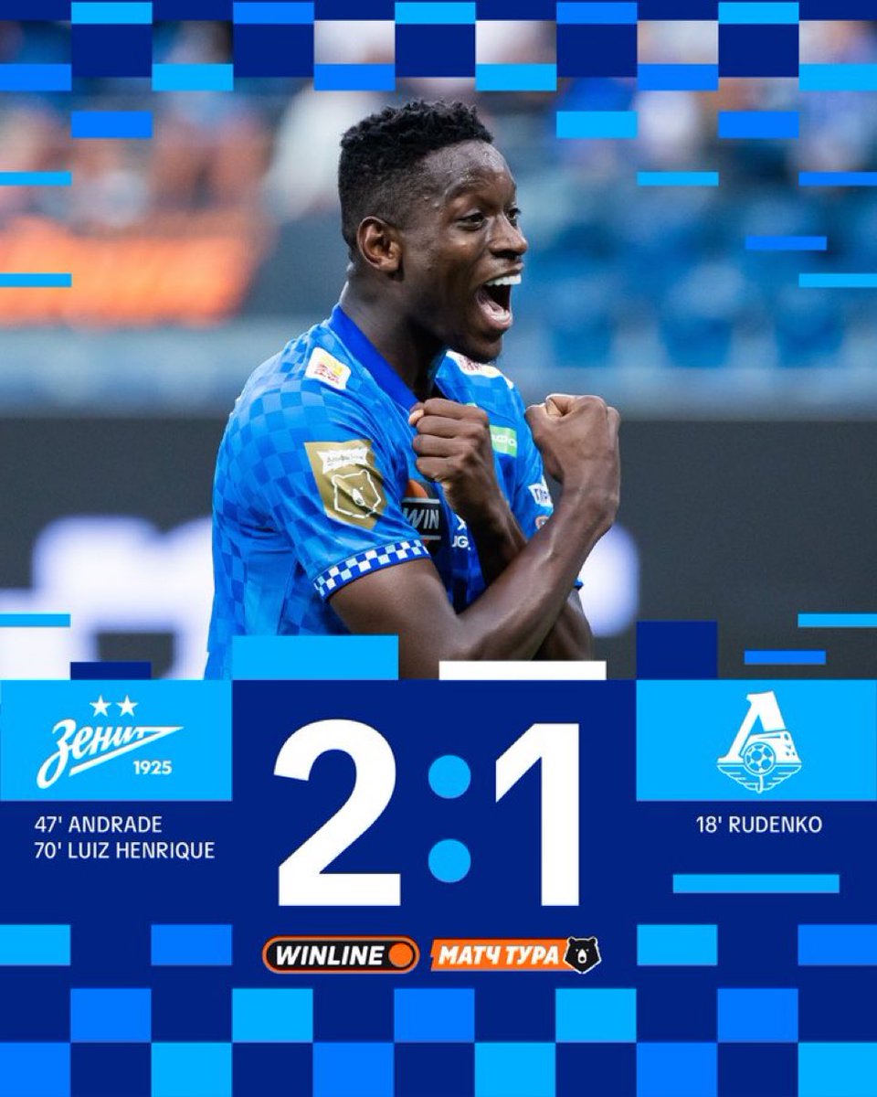 zenitjapan's tweet photo. ゼニト対ロコモティフモスクワの試合は、2-1でゼニト逆転勝利！！ https://t.co/tKsLglSIUd
