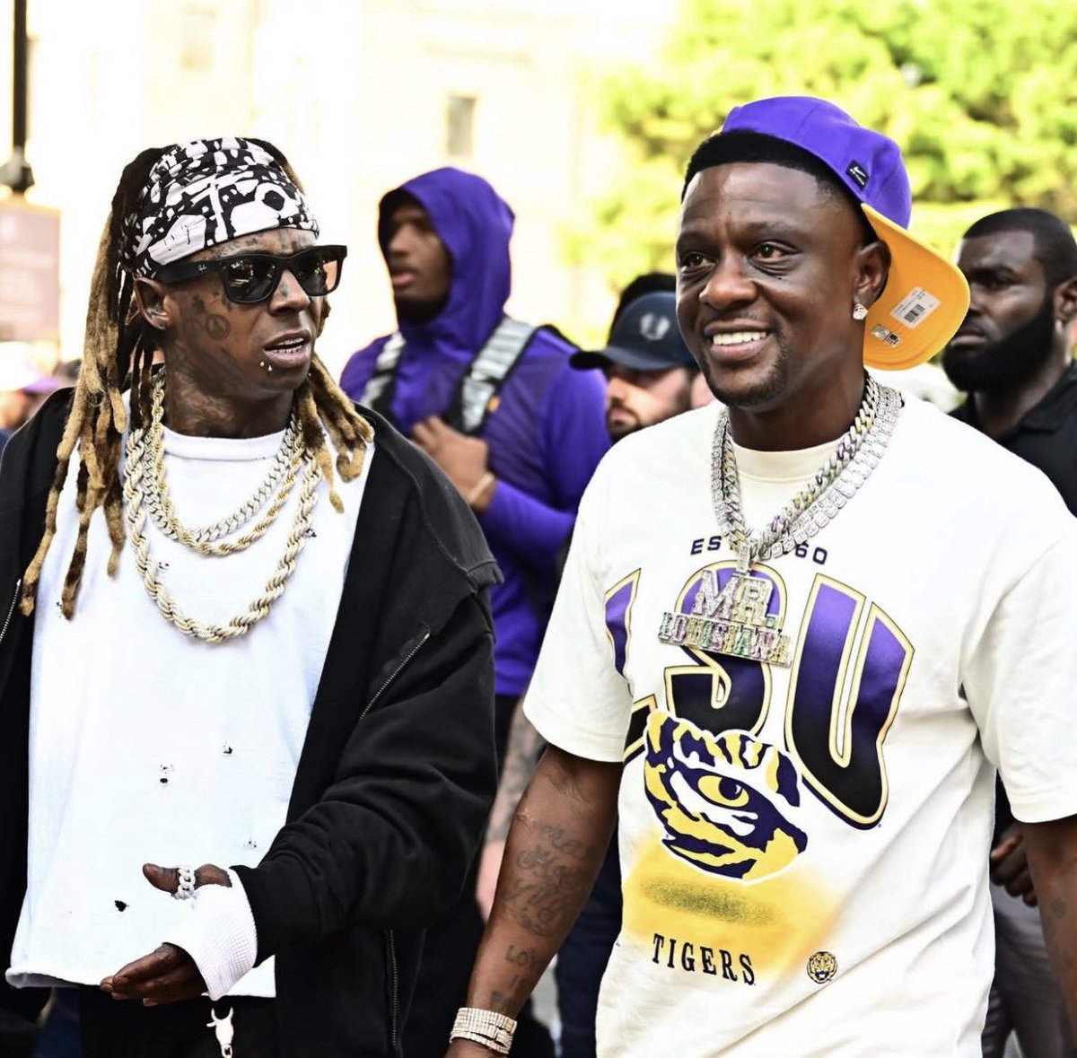2Cool2Blog's tweet photo. Boosie &amp; Lil Wayne link up at LSU https://t.co/B7ADK8JISg