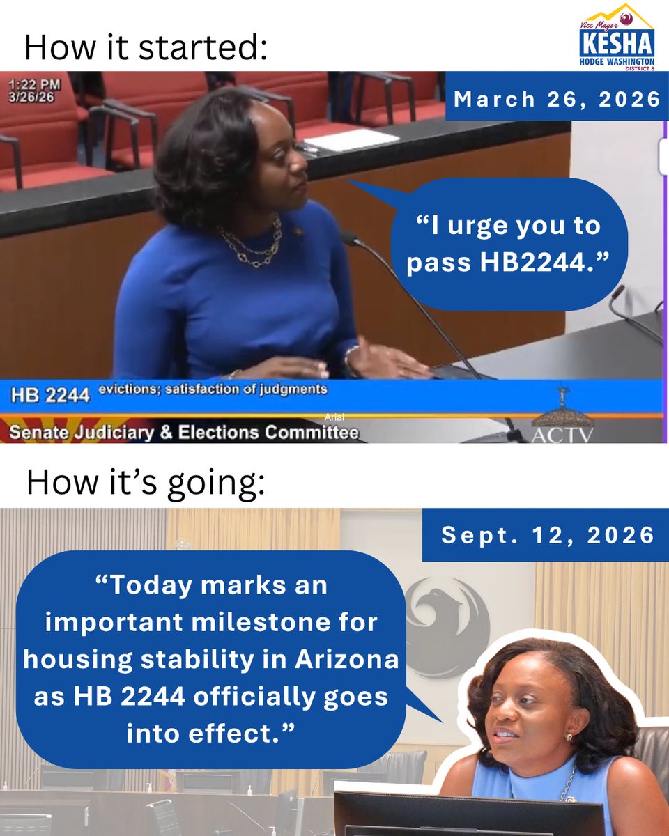 PHXdistrict8's tweet photo. I am proud to have been a strong proponent for HB 2244 throughout the legislative process, and I am excited to celebrate its implementation. https://t.co/oJMtF4MePl