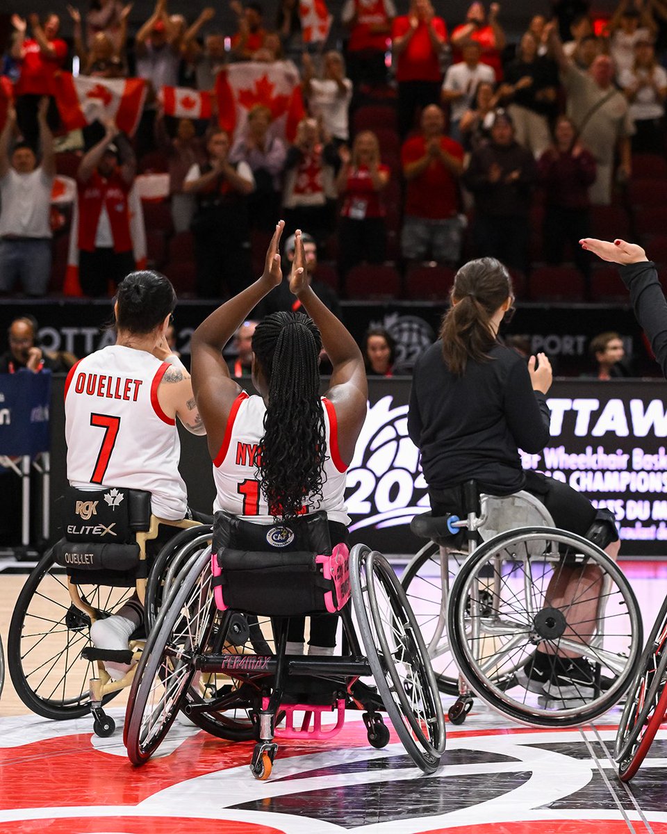 WCBballCanada's tweet photo. TEAM CANADA GETS IT DONE!

In a thrilling battle from start to finish, the Senior Women’s National Team took down China at #Ottawa2026 on Saturday.

Full game recap: https://t.co/SEX0N8G3nK

#WheelchairBasketball | #TeamCanada https://t.co/1kt1MSwgSu