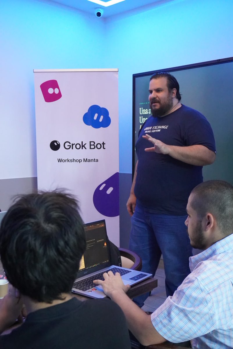 Shasko's tweet photo. Hoy tuvimos una manana aprendiendo un poco de Grok @bot, Product Design y mucho mas. Gracias a todos por venir y gracias a @SpaceXAI y a @Israelgo93 por la invitacion https://t.co/hf8gkdBs3M