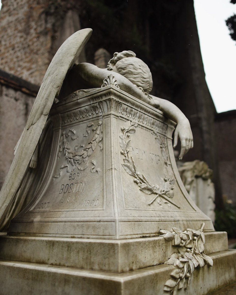 Complex's tweet photo. William Westmore Swore he’d never sculpt again, then he had to carve his wife’s tomb. 

Creating ‘The Angel of Grief’ in 1894 The sculpture became his final major work, and he was buried beside it the following year.

[📸: via/ GettyImages] https://t.co/l2tnOdcgO8
