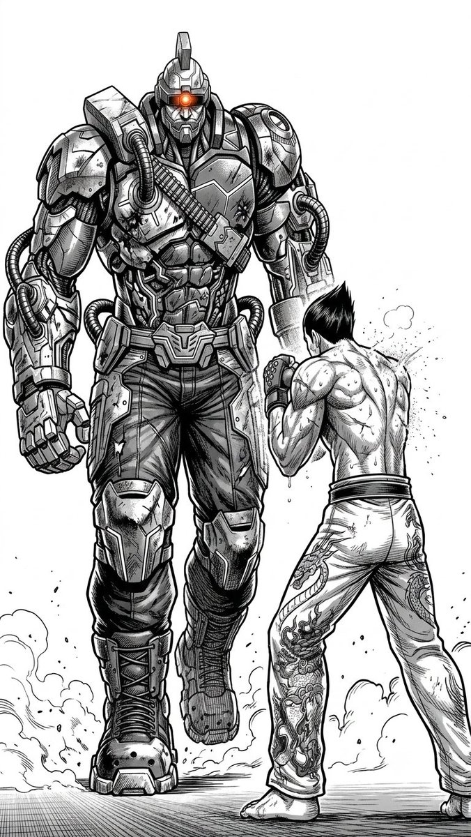 Elioz401's tweet photo. Se que es solo un sueño, pero hace un buen tiempo creé estás imágenes al estilo del manga de Kengan Ashura, y la verdad ver un anime de Tekken a ese estilo no quedaría nada mal, a ustedes que les parece la idea? @Harada_TEKKEN @TEKKEN @mykeryu
@daromeon 

#tekken https://t.co/eFRDlmlutl