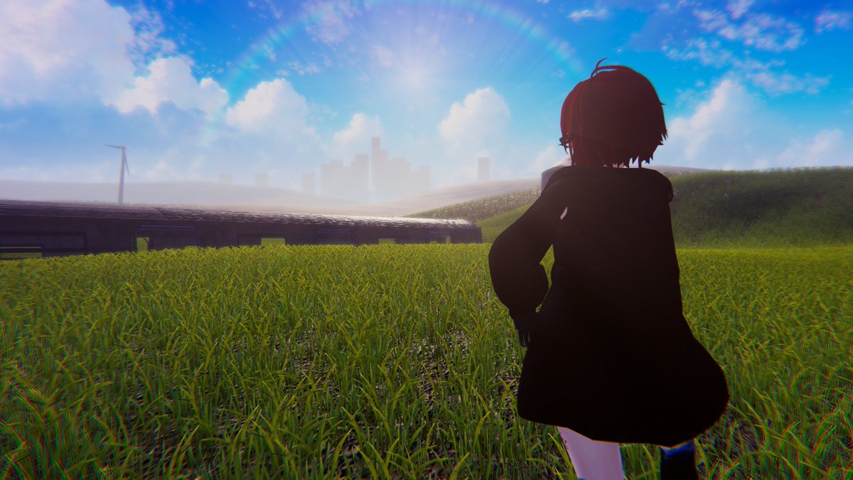 MikaAmeVT's tweet photo. The rising sun dawns once more...
Truly a beautiful sight, even for a nighttime creature like me~

#Uruki3D #Artbyo3D #vrchat https://t.co/y1G3Glh3w6