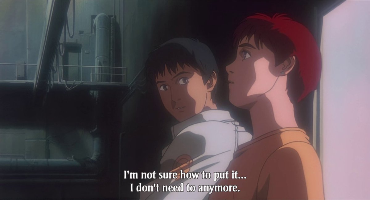 nise_yoshimi's tweet photo. rather than evangelion i would say its patlabor 2 which constitutes the effective begnning of the end of the mecha genre as an evolving artform. evangelion is aggressively about mecha; patlabor is anti-mecha. ultimately, machines are just machines. move on. https://t.co/VHWoGkKN86