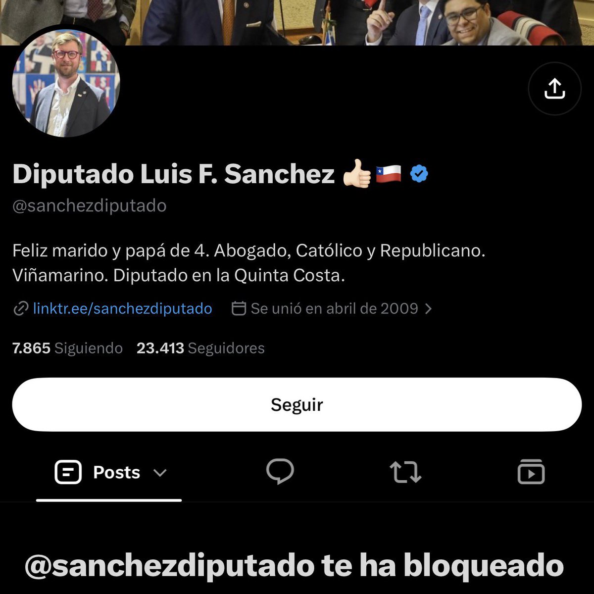 Gamberrochan's tweet photo. @claudionarea Que sorpresa. También me tiene bloqueado solo porque le posteaba esta imagen cada vez que hablaba weas https://t.co/UGDl6O8nva