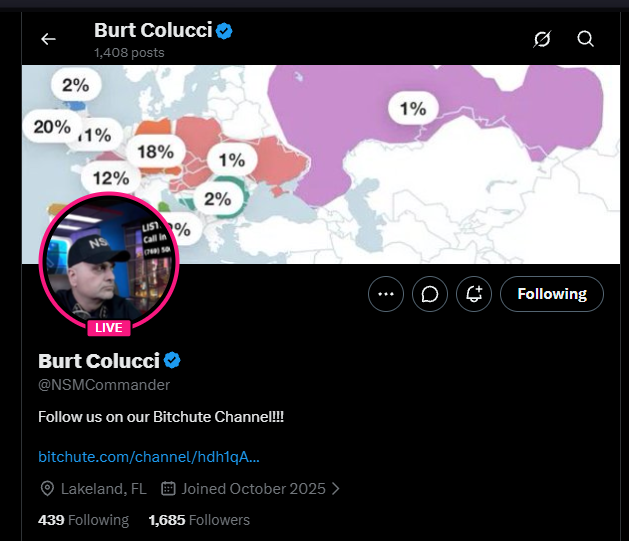 TheNSMCommander's tweet photo. @NSMCommander is a fake and a fraud! I'm the real Commander Colucci! https://t.co/1vFyjoo5nh