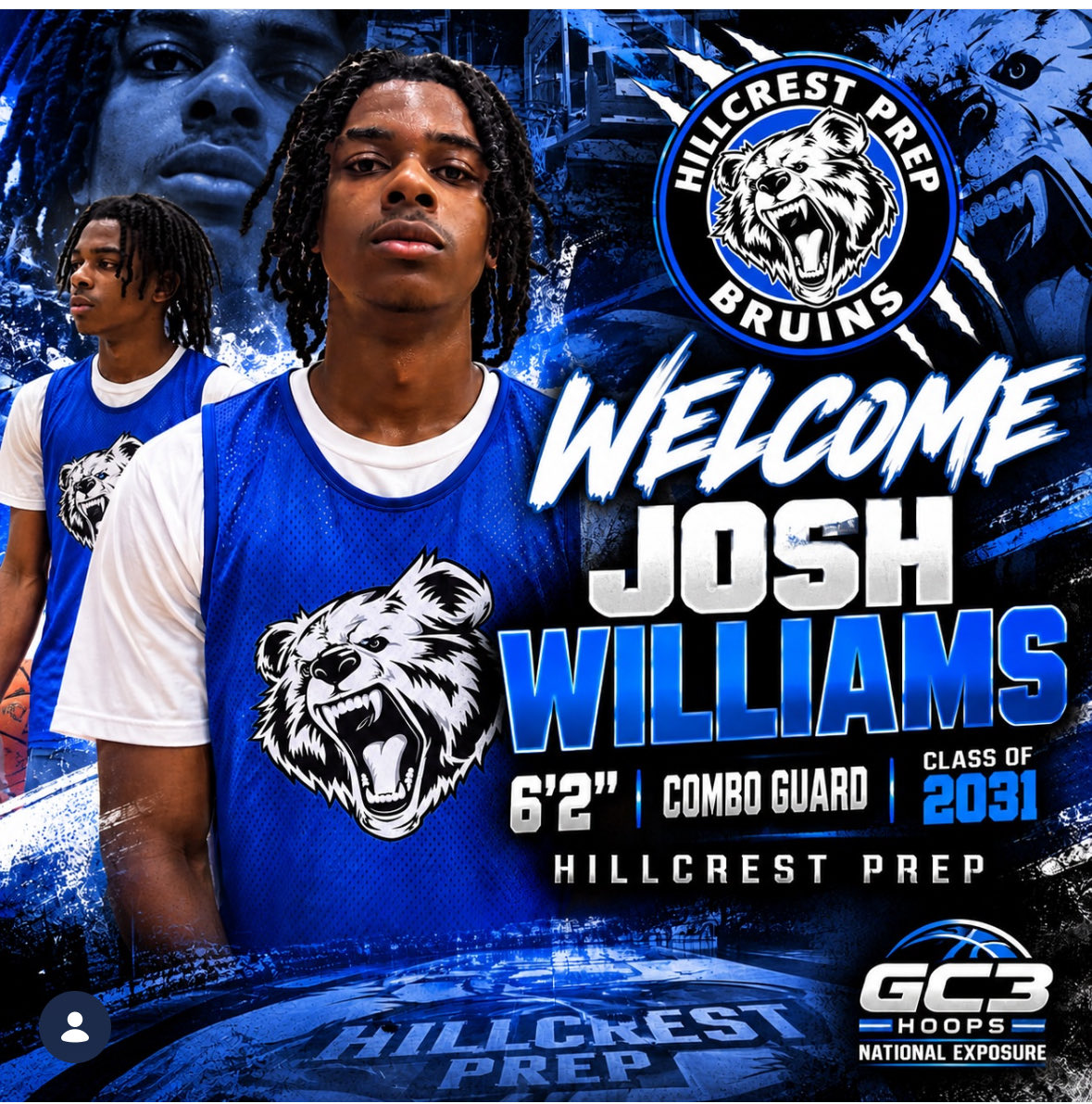 hillcrest_prep's tweet photo. Next Up ! Joshua Williams Top 5 In The Country #Elite #hillcrest #hoops #bruins https://t.co/QUBRbtMWLp