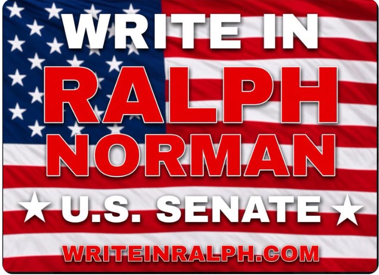 SC_First_'s tweet photo. Are you tired of the corruption in Columbia? Do you want to send a message to the political establishment and the swamp? Then join us in demanding a change.

I’ve received a lot of criticism from people who either don’t understand—or simply refuse to comprehend—what we’re actually trying to accomplish. This isn’t about pretending Graham won’t win. It’s about sending a message.

Graham may very well win, but the margin matters. If this race ends up being significantly closer than expected, it should serve as a wake-up call to the SCGOP. The goal is to make party leaders understand that South Carolina voters are paying attention, and that they cannot continue conducting business as usual without consequences at the ballot box.

For far too long, Columbia has been plagued by political insiders and career politicians who appear more concerned with protecting their own interests and those of their allies than with listening to the citizens they represent. If this race is closer than expected, perhaps it will force some of them to think twice about the direction they’ve been taking.

And if they don’t get the message, then so be it. At some point, the responsibility ultimately falls on voters. We cannot continue electing the same people and then act surprised when nothing changes. Citizens have a responsibility to research the candidates, understand the issues, and hold elected officials accountable for their actions.

And if Andrews does end up winning, then so be it. That would undoubtedly send a shockwave through Columbia and force the political establishment to take notice. She would serve the remainder of the current Senate term, and voters would ultimately decide who holds the seat going forward.

Either way, the purpose of this movement is bigger than one candidate or one election. It’s about sending a clear message: South Carolina voters are paying attention, and we’re no longer willing to accept politics as usual.

#WriteInRalph