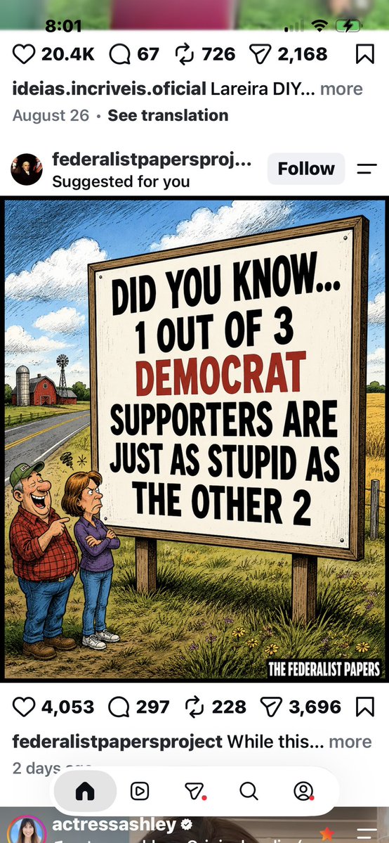 Ronr8256RON's tweet photo. @rozali_126 Dumb ass they do. How long have you been this stupid?? https://t.co/RNJuLKZzOP