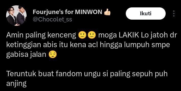 girlstime518480's tweet photo. Gue gak tau mreka dari fandom mana dan biasnya siapa, semoga karma berbalik ke idol yg lu stan, bias yg lu suport, semoga idol lu gak jadi dui, pedofil, pemerkosa, dan semoga idol lu gak jatuh, tapi karma selalu berlaku😃😉 https://t.co/2ZQGwgNsZ3