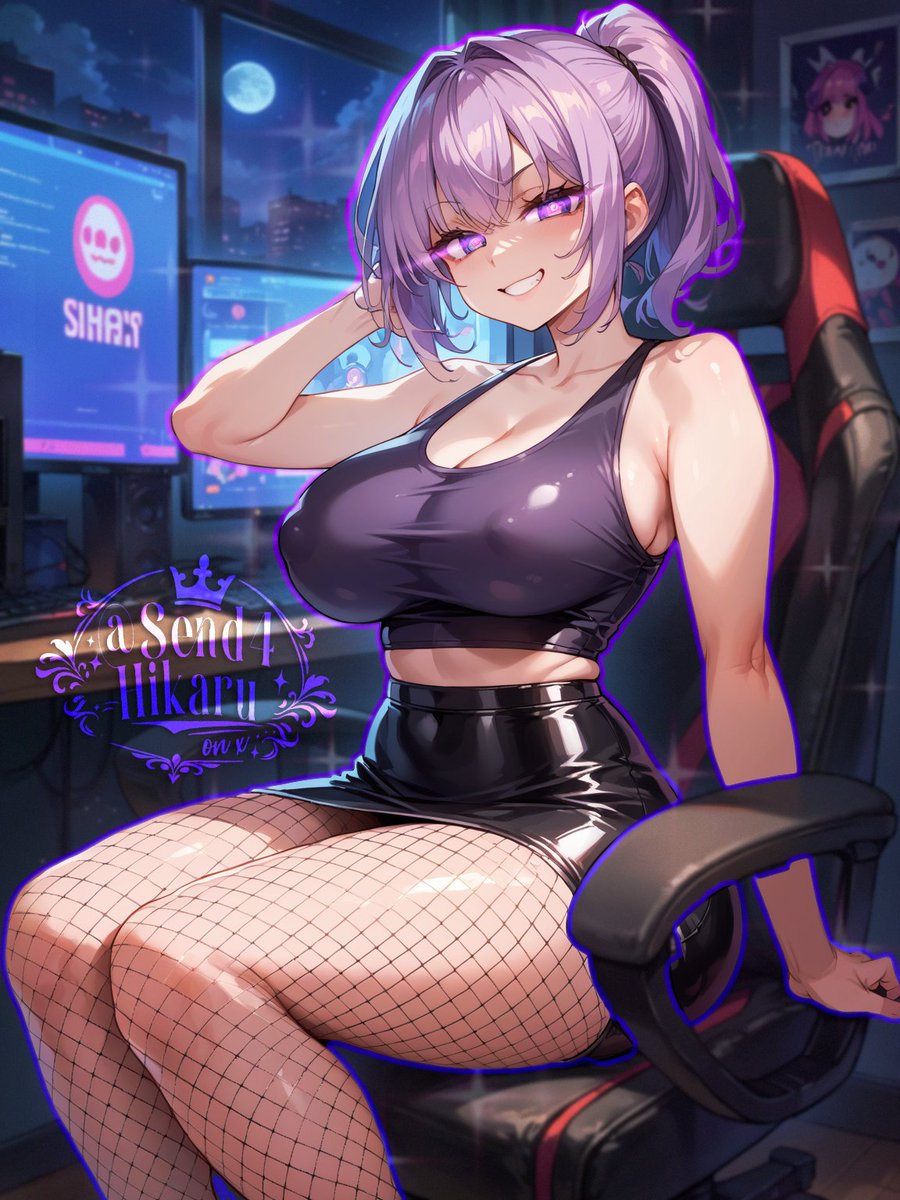 send4hikaru's tweet photo. Owning my own vtuber loser bxtch is so hot 💜 https://t.co/Zs6DUXbFK5