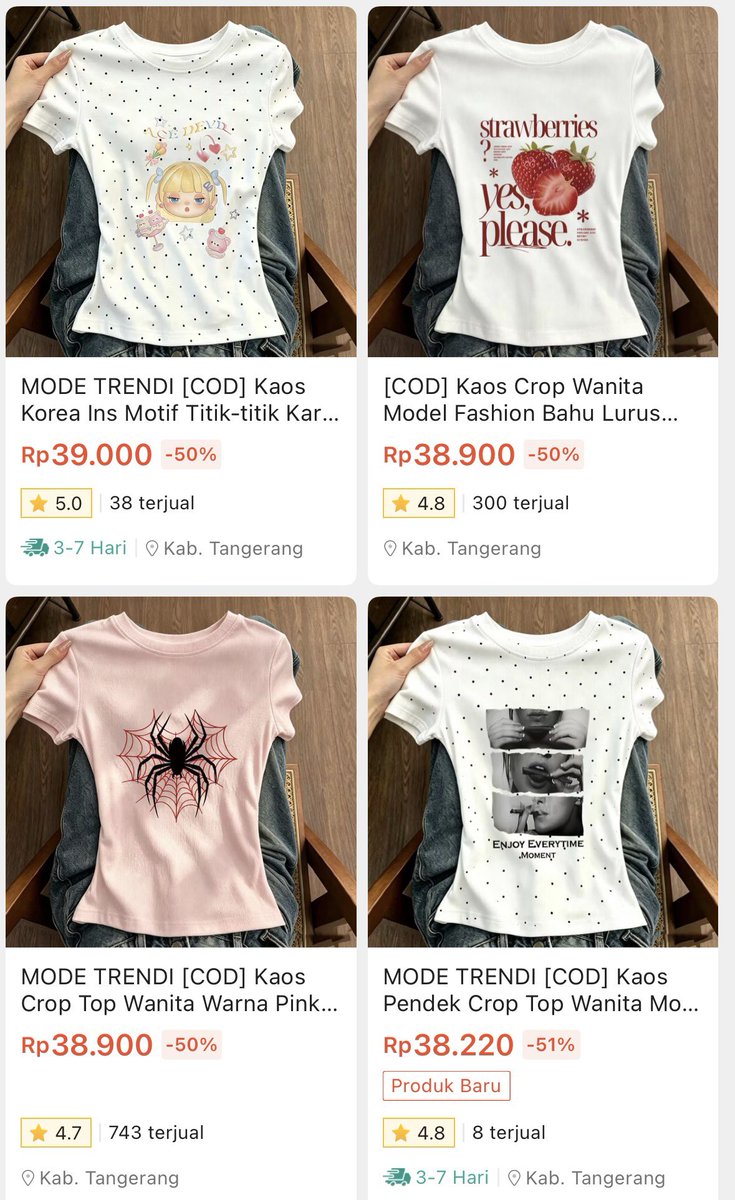 ndawincoty's tweet photo. KAPAN LAGI NEMU KAOS SEBAGUS INI UNDER 40K??😮🥹 https://t.co/224uuayXYV