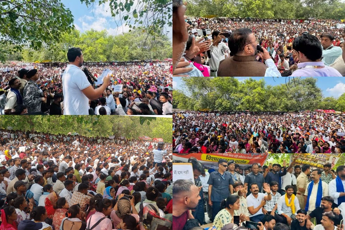 Pushpav71247258's tweet photo. 📍- 13सितम्बर इको गार्डेन लखनऊ 

1 सप्ताह से लगातार धरना जारी है जब तक हमारा हक़ नहीं मिल जाता , अनवरत जारी रहेगा ✊🇮🇳
@psunionup @BhimArmyChief
@SwamiPMaurya
 
#पंचायत_सहायक
#पंचायत_सहायक_का_मानदेय_बढ़ाओ
#पंचायत_सहायको_की_मांगे_पूरी_करो
#पंचायत_सहायक_एकता_जिंदाबाद https://t.co/TqN6lcWSP9