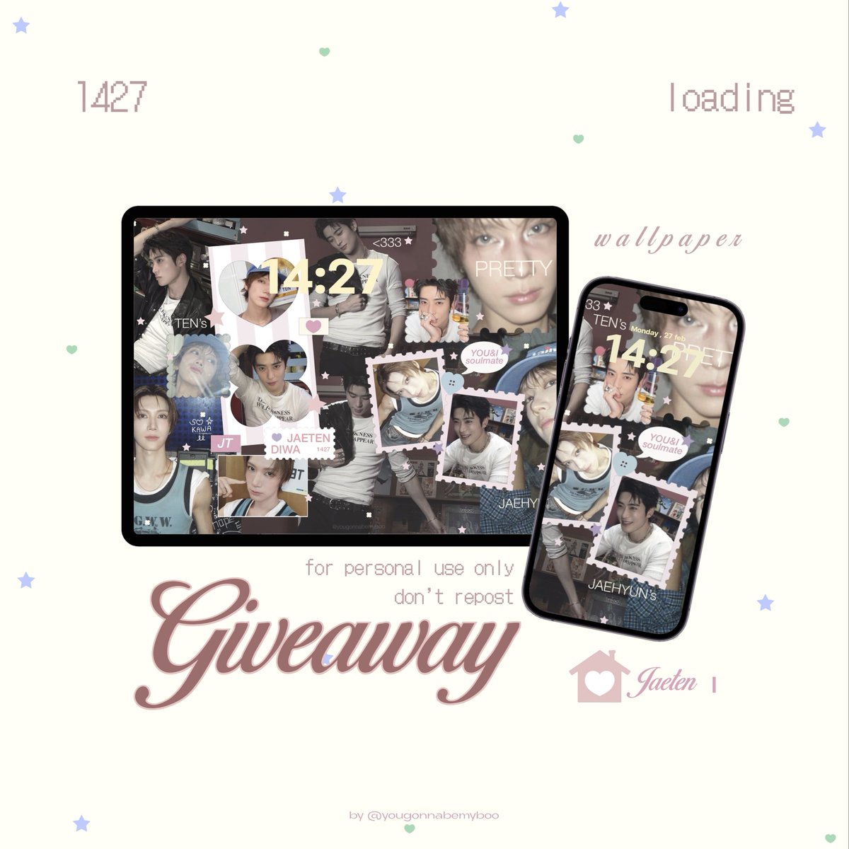 yougonnabemyboo's tweet photo. ͟͟͞ ♡̶ pls rt or ♡  before use ⁕ 📹🪷

♡ 🐈‍⬛ giveaway wallpaper iPad &amp; phone ver🐈 🫳🏻࿐ ˚.
      ♡̫ 𓏳 Jaeten 🎧🩹

! personal use only | don’t repost !

ᙏ̤̫  link in mention https://t.co/DAOUdDaDLw