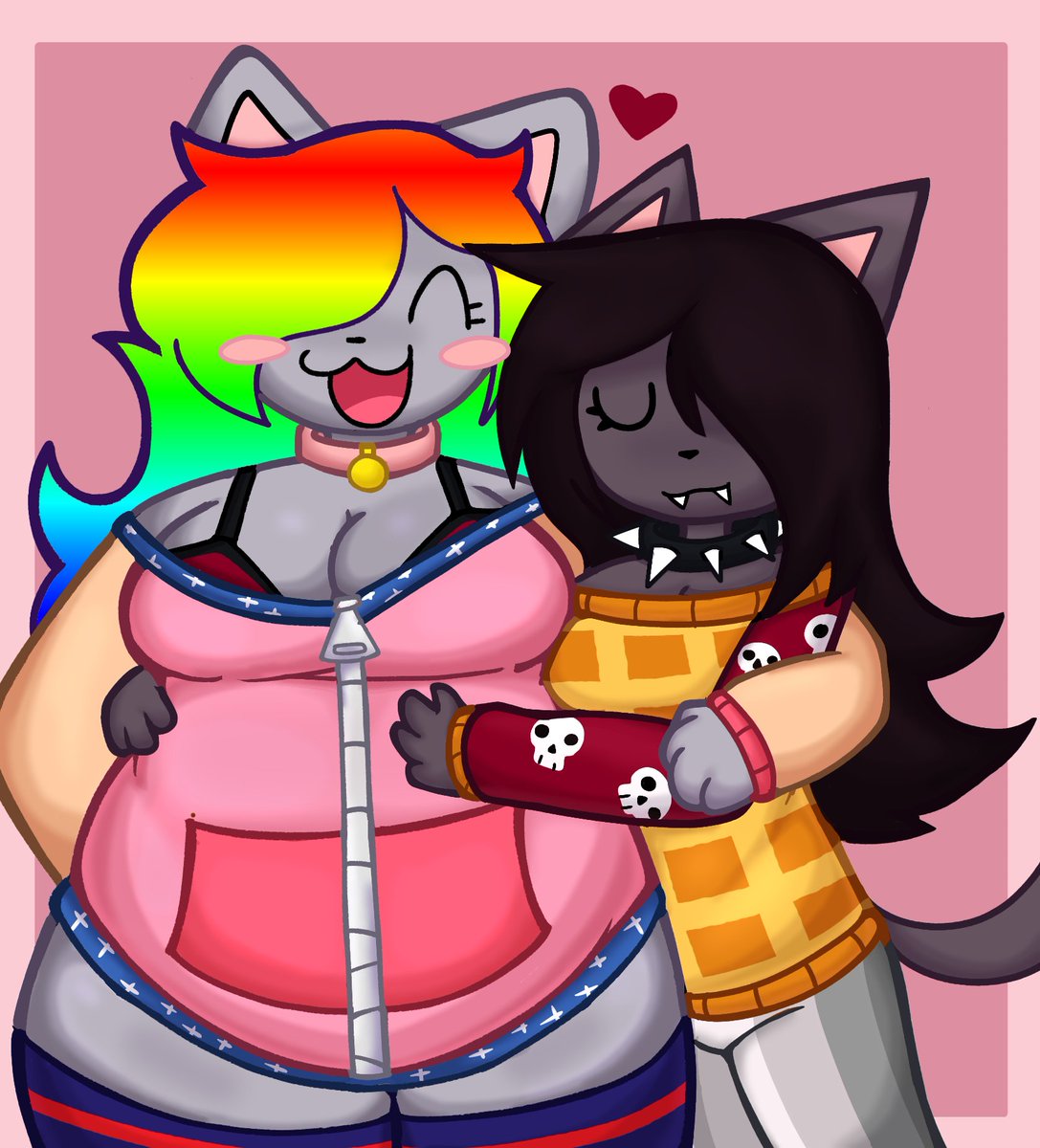 sacredheartq4's tweet photo. nyan cat and tac nayn,, they love eachother https://t.co/NBDFSNqd2a