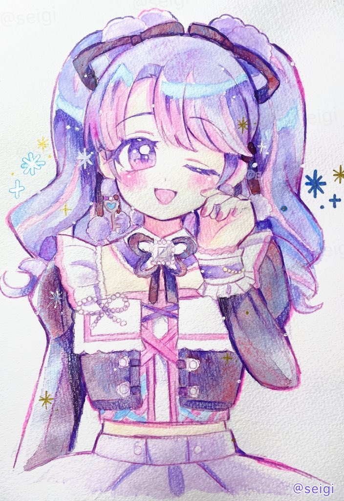 seigiatorie's tweet photo. たいむちゃん💜
＃おえかき堂 https://t.co/GbMWSVWGfF