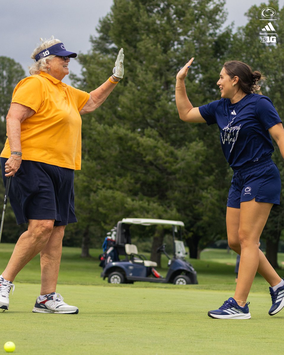PennStateSB's tweet photo. Had a BLAST at today’s Penn State Softball Golf Outing ⛳️

We can’t wait to see you all at Nittany Lion Softball Park &amp; Beard Field!

#WeAre | #AllIn https://t.co/Mdaj5Cou5m