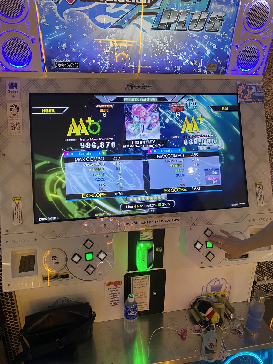 dancemaniax's tweet photo. (Left side is mine) I cannot choose too low level since a pro-gamer invited me to play together. 🥹 https://t.co/rA4yOmZHbZ