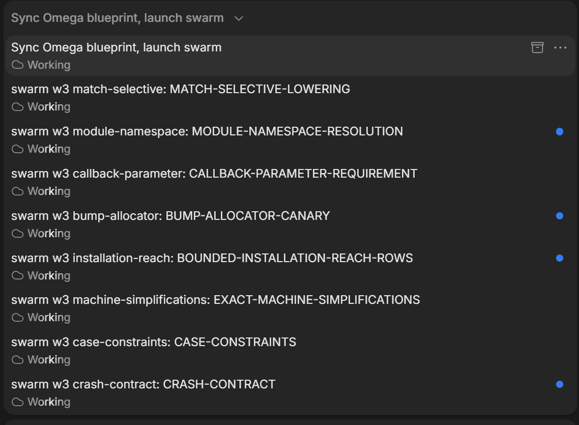 jarodcastle's tweet photo. Using Devin, I'm slowly increasing swarm workers for a new language compiler. After swarm completion I do a retrospect to optimize further. https://t.co/Xx9foR0XJD