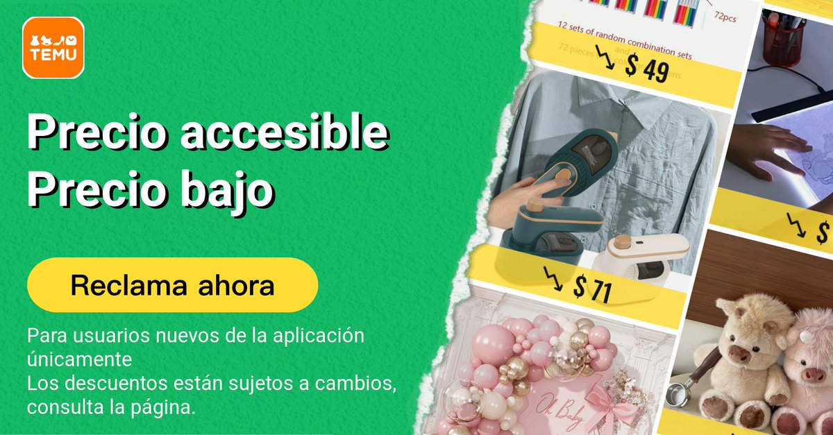 Paoolivera's tweet photo. 💥 ¡Rebaja flash! Los códigos de Temu ya están disponibles. ¡No te lo pierdas! 🎉
【 alt705749 】 ¡OFERTA ESPECIAL! Descubre precios bajos secretos 👉 https://t.co/pfId9hhpq6 https://t.co/vQlQkmnVPf