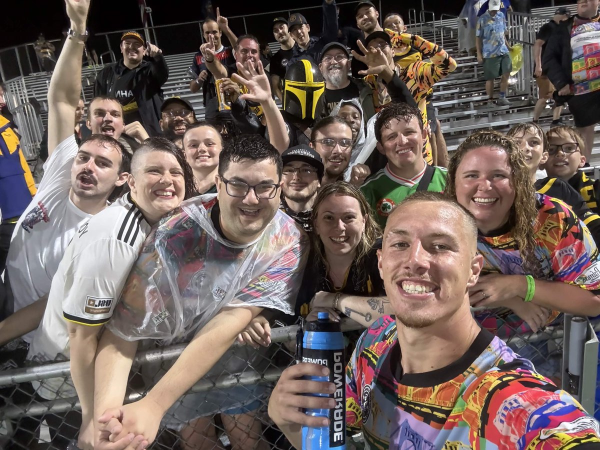 SteelArmy's tweet photo. Your rainy Loudoun victory selfie, featuring Owen Mikoy! https://t.co/6vJqy6HfNz
