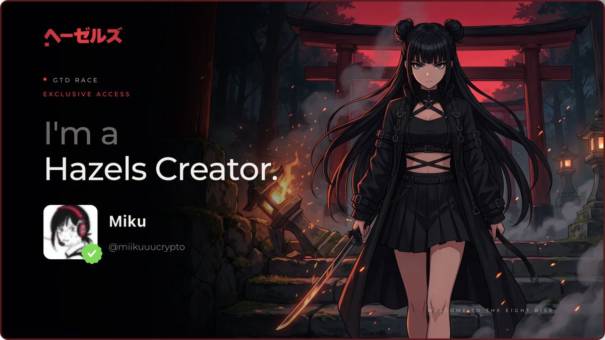 miikuuucrypto's tweet photo. @0xhazels @0xhazels #WEAREHAZELS https://t.co/k9qr1LsUBx