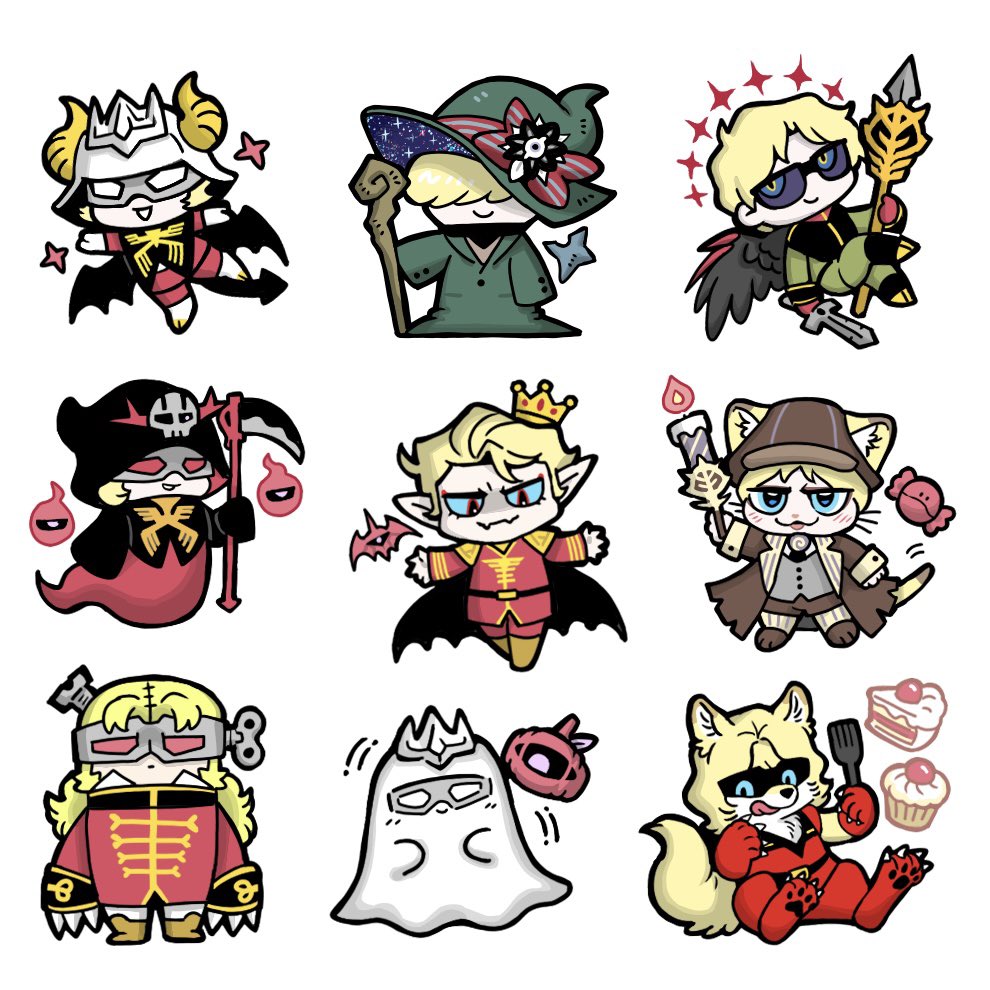 syakaika1710's tweet photo. シャア族☄️　🎃仮装仕様など https://t.co/eqFKitlucW