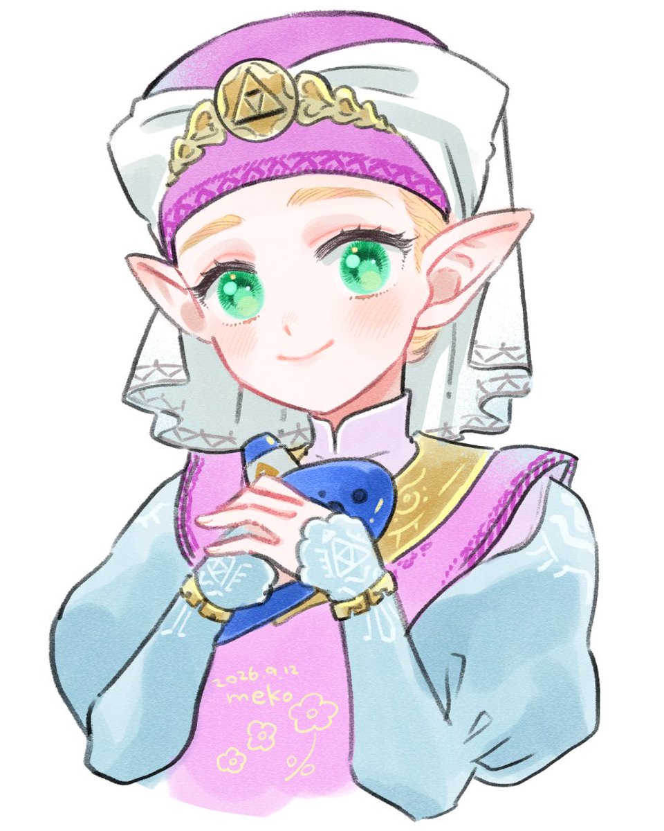 mame_hoshiko's tweet photo. 時オカリメイク嬉しい絵🌷🌷🌷✨
ゼルダ姫かわいいだいすき✨😭 https://t.co/aVlrYgLLdY