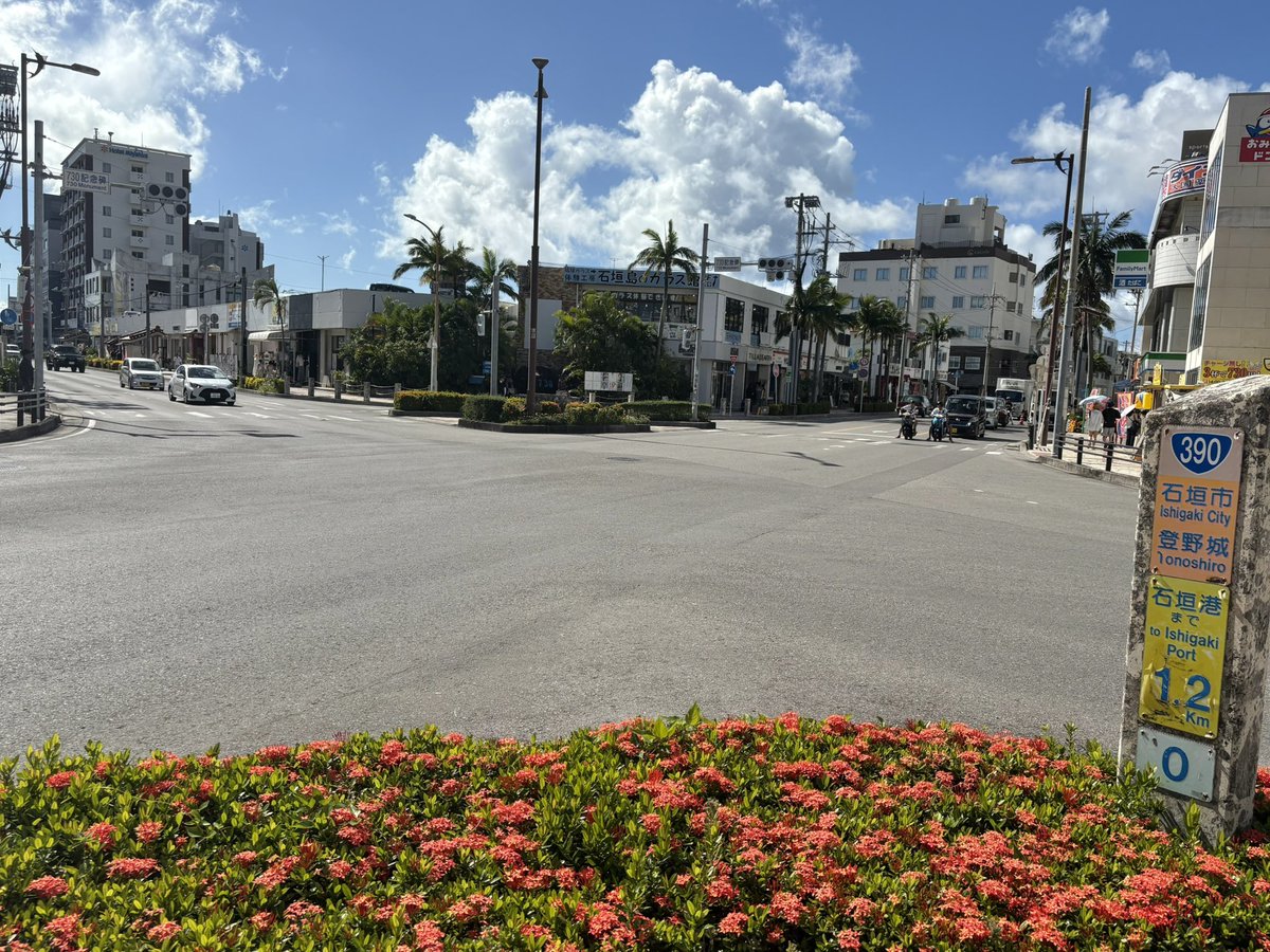 yooyuu1536's tweet photo. 730記念碑交差点

石垣島・宮古島を通る唯一の国道、
国道390号の起点であり、また、
国道の最西端の地でもある https://t.co/35NZzPiB9X