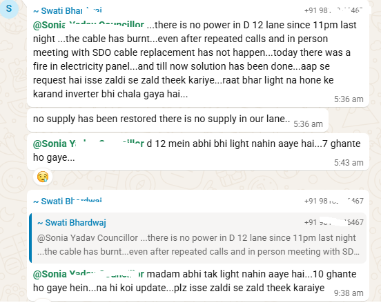 VikramArdee's tweet photo. Residents of D8 Lane Ardee city Sector 52  Gurugram suffering long power cuts through the night. Cable burnt. @DHBVNL Where is substation of Ardee City? 10 crore tender is closed.  D block residents suffering ! @SVBHaryana @soniayadavbjp @BJP4Haryana @cmohry @PMOIndia @AmitShah https://t.co/qKCWKXE2J7
